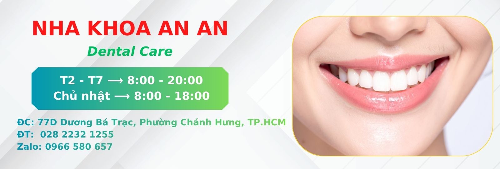 banner đầu trang Nha khoa An An Quận 8 TPHCM