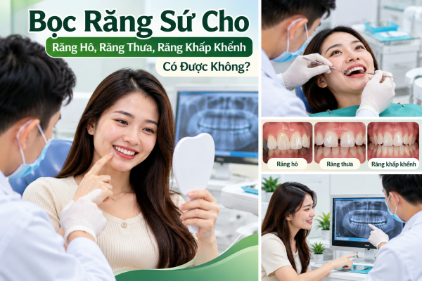 Bọc Răng Sứ Cho Răng Hô, Thưa, Khấp Khểnh