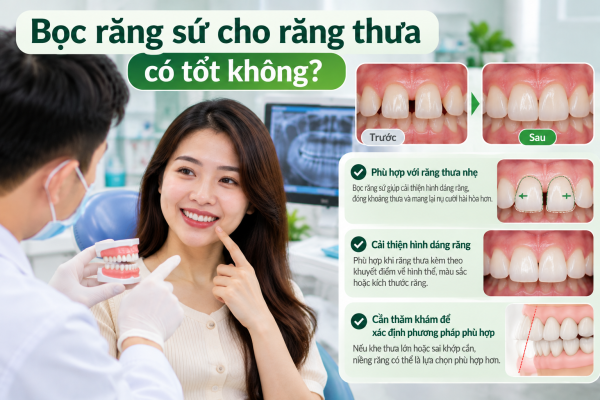 Bọc răng sứ cho răng thưa_ Trước và sau