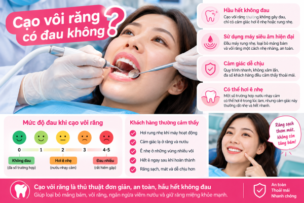 Cạo Vôi Răng Quận 8 Giá Bao Nhiêu? Bảng Giá Nha Khoa An An 6 Cạo vôi răng nhẹ nhàng, không đau.