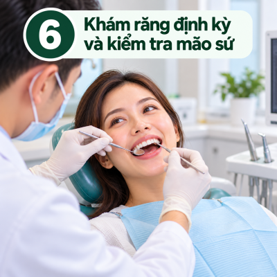 7 Cách Chăm Sóc Răng Sứ Bền Lâu 7 Khám răng định kỳ là 1 trong những cách chăm sóc răng sứ sau khi bọc