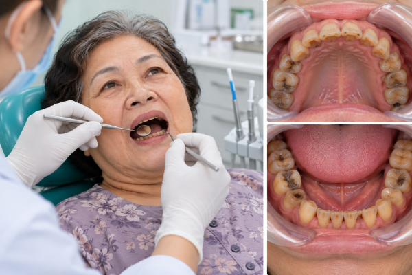Khám răng và hình ảnh cung hàm khách hàng - Bọc răng sứ có hại không