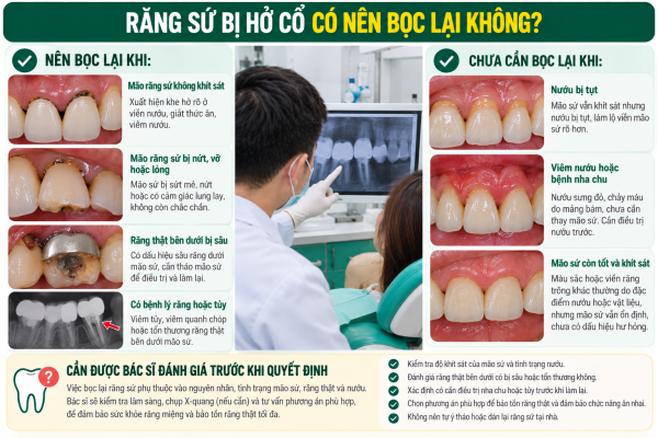 Khi nào nên bọc lại răng sứ_