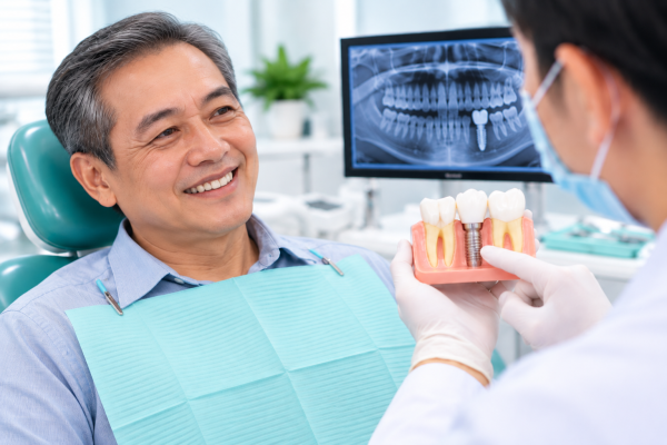 Tư vấn cấy ghép răng cho chú khách thân thiện tại Nha khoa An An