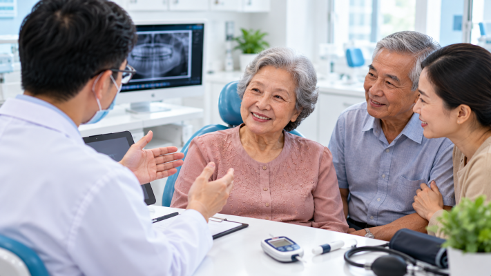 Tư vấn trồng răng cấy ghép implant cho cô chú tại nha khoa An An Quận 8 TPHCM