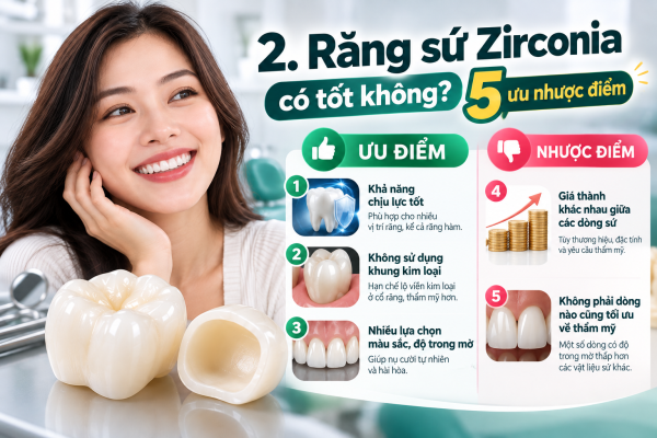 Răng Sứ Zirconia: 5 Ưu Nhược Điểm Và Giá 3 Ưu Nhược Điểm Răng Sứ Zirconia